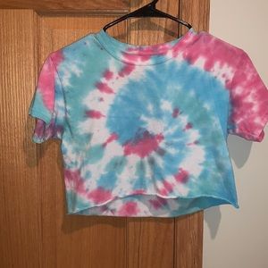 Tie dye crop t shirt